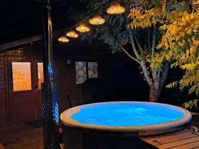Plan de l'établissement Gîte chaleureux pour 4 pers avec piscine chauffée et bien-être - FR-1-410-483