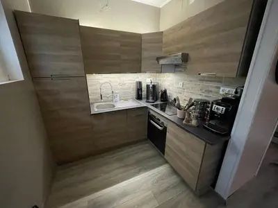 Cuisine ou kitchenette dans l'établissement Le Paddock - 24 Heures du Mans