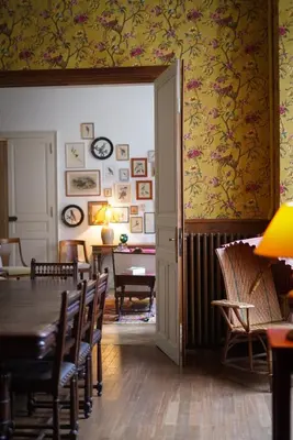 Coin salon dans l'établissement La Maison Saint Aignan