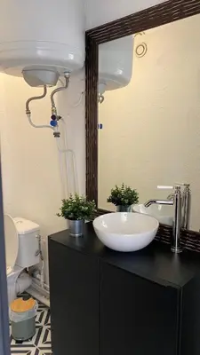 Salle de bains dans l'établissement Studio Bord Loire