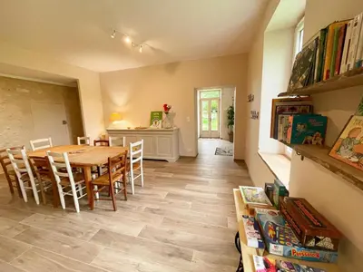 Plan de l'établissement Gîte à Manthelan : Confort et Charme, Jardin, Wi-Fi - FR-1-381-639