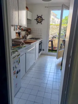 Cuisine ou kitchenette dans l'établissement Cosy Coty