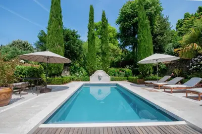 Piscine de l'établissement Villa Portel Élégante jardin & piscine chauffée ou située à proximité