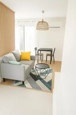 Coin salon dans l'établissement Grand Studio entier proche de Tours