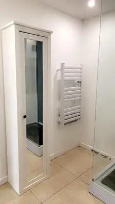 Salle de bains dans l'établissement Grand studio cosy avec terrasse