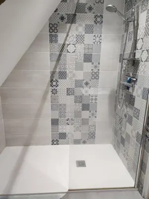 Salle de bains dans l'établissement Maison de campagne
