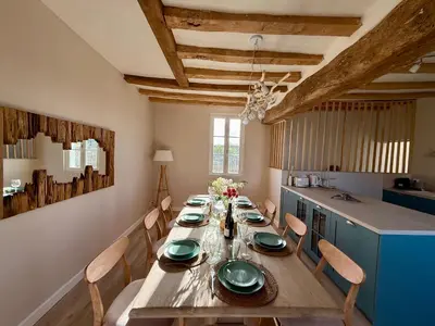 Coin salon dans l'établissement La Maison du Port Sauvage - Au bord de la Loire