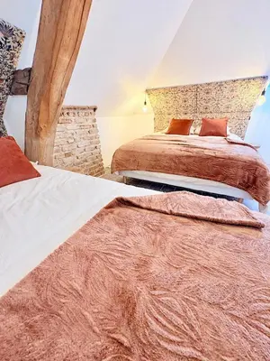 Un ou plusieurs lits dans un hébergement de l'établissement L'Ecrin Saint Denis, petite au centre d'Amboise!