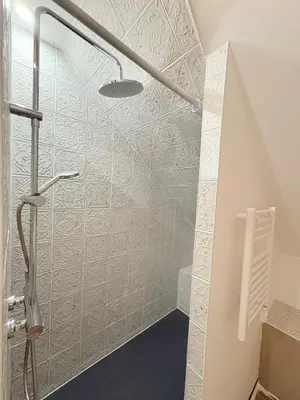 Salle de bains dans l'établissement L'Ecrin Saint Denis, petite au centre d'Amboise!