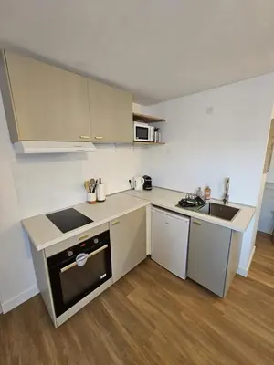 Cuisine ou kitchenette dans l'établissement Le Lys de Tours