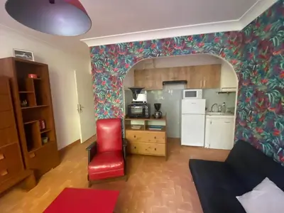 Cuisine ou kitchenette dans l'établissement Joli F2