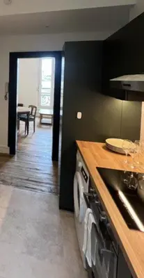 Cuisine ou kitchenette dans l'établissement Le Gastelier