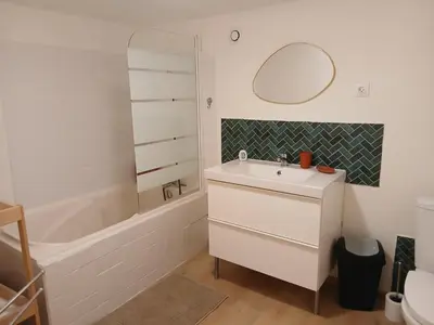 Salle de bains dans l'établissement Ma Maison Vigneronne