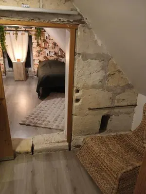 Un ou plusieurs lits dans un hébergement de l'établissement Ma Maison Vigneronne
