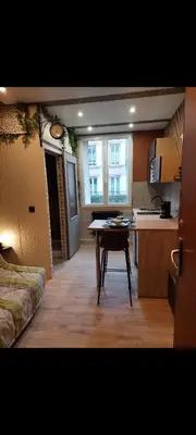 Cuisine ou kitchenette dans l'établissement Studio