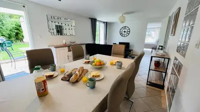 Cuisine ou kitchenette dans l'établissement Le Jardin des Montils Amboise 4 people