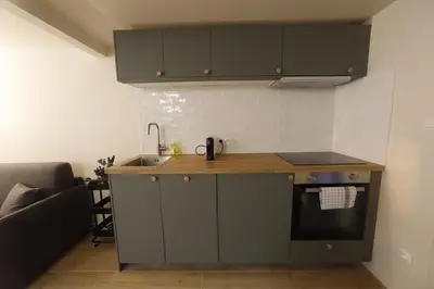 Cuisine ou kitchenette dans l'établissement Le clos des tirons
