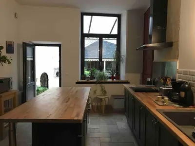 Cuisine ou kitchenette dans l'établissement Charming 3 star gîte En 1737