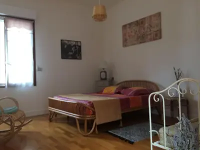 Un ou plusieurs lits dans un hébergement de l'établissement Holiday Home Landhaus La Villa Bolero by Interhome