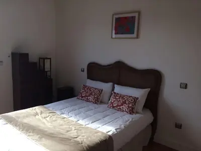 Un ou plusieurs lits dans un hébergement de l'établissement Holiday Home Landhaus La Villa Bolero by Interhome