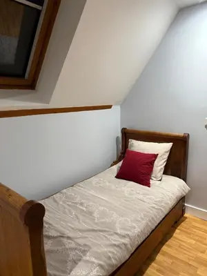 Un ou plusieurs lits dans un hébergement de l'établissement Grande Maison élégante à Vendome