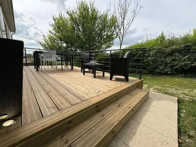 Plan de l'établissement Maison confortable à Châtellerault avec terrasse - 78 m²