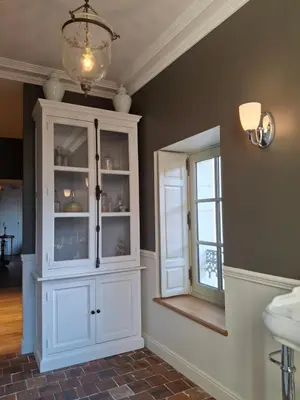 Salle de bains dans l'établissement Hôtel Savare