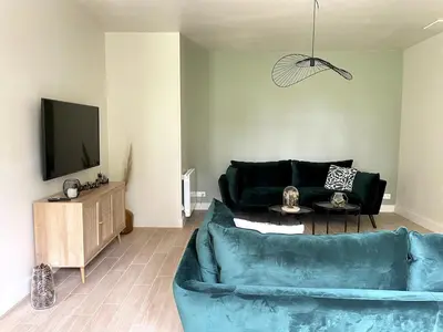 Télévision ou salle de divertissement dans l'établissement L'Échappée Boisée - côté Vallée