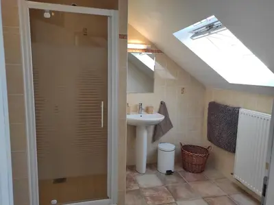Salle de bains dans l'établissement La Niverdière