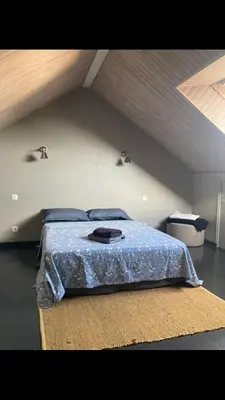 Un ou plusieurs lits dans un hébergement de l'établissement 3-bedroom house with garden, near city center