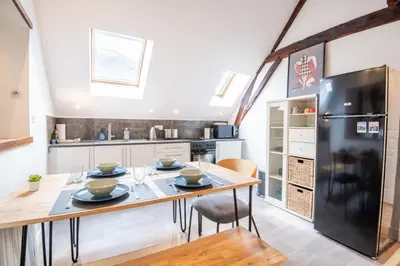 Cuisine ou kitchenette dans l'établissement Le Quai des Marais - Coeur d'Amboise
