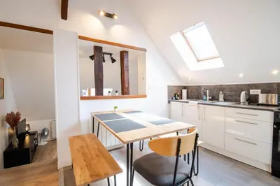 Cuisine ou kitchenette dans l'établissement Le Quai des Marais - Coeur d'Amboise