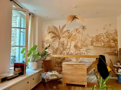 Coin salon dans l'établissement L'Appartement Buffon - Coeur de Tours
