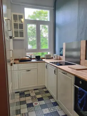 Cuisine ou kitchenette dans l'établissement 85 l idéal , quiet charm in Tours