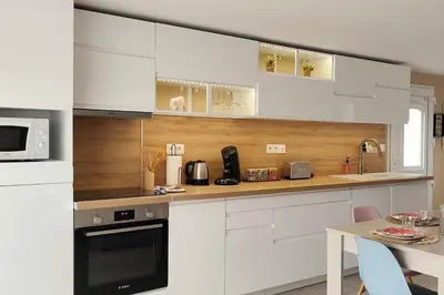 Cuisine ou kitchenette dans l'établissement Petite maison entre châteaux et Beauval