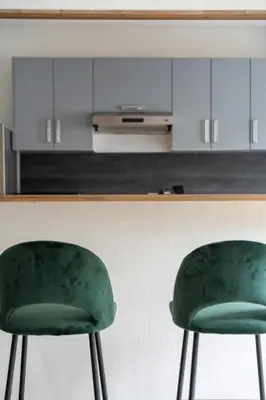 Cuisine ou kitchenette dans l'établissement La Bretonnerie Private parking, 2 bedrooms, 4 people