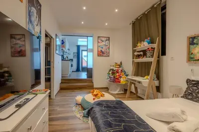 Télévision ou salle de divertissement dans l'établissement Le Pokémon - Wifi - 600m Centre Ville