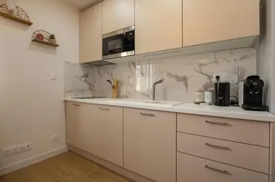 Cuisine ou kitchenette dans l'établissement 306 Chanzy - Bohème Chic - Studio Cosy - Centre