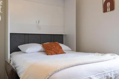 Un ou plusieurs lits dans un hébergement de l'établissement 306 Chanzy - Bohème Chic - Studio Cosy - Centre