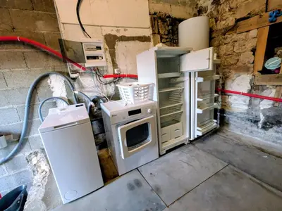 Cuisine ou kitchenette dans l'établissement Gîte Val de Loire 