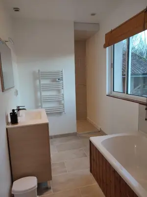 Salle de bains dans l'établissement Gîte Val de Loire 