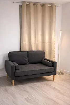 Coin salon dans l'établissement Tiny House Marie