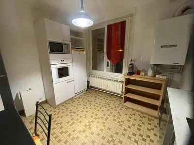 Cuisine ou kitchenette dans l'établissement L'appart du Château