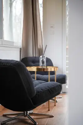 Coin salon dans l'établissement Gite au coeur des bois - Le Chêne du Verger