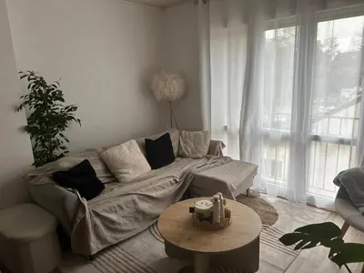 Coin salon dans l'établissement Appartement lumineux,3 chambres,proche de la gare