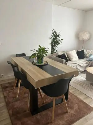 Coin salon dans l'établissement Appartement lumineux,3 chambres,proche de la gare