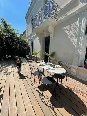 Balcon ou terrasse dans l'établissement Villa Folies Moderne 3 chambre proche gare