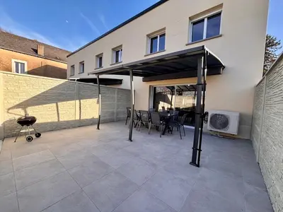 Terrasse ou espace extérieur de l'établissement Maison Rosie - Maison moderne cozy avec extérieur