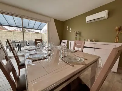 Coin salon dans l'établissement Maison Verde - Maison moderne cozy avec extérieur