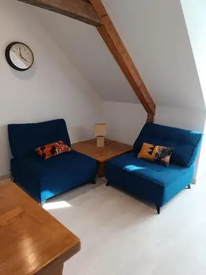 Coin salon dans l'établissement gite de la Grand Maison le Châtaigner